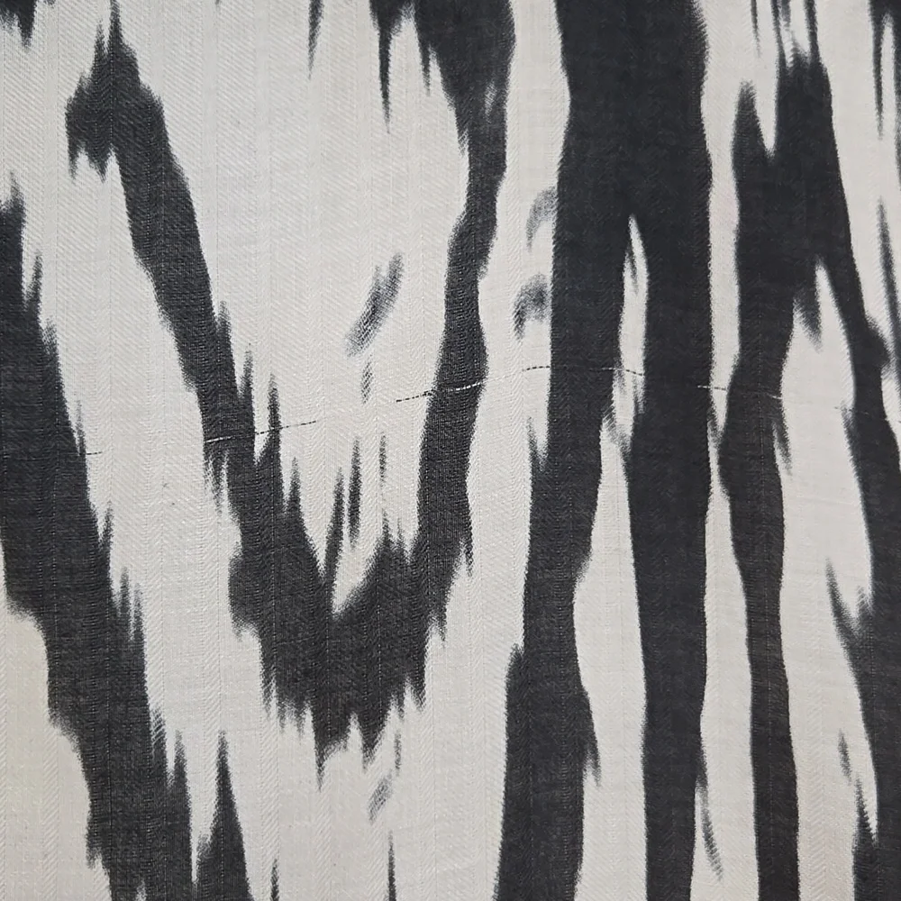 🖤 Black Gray Ombré Zebra Print Lightweight Wrap Scarf 30x72